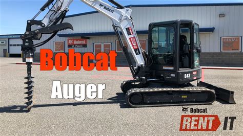 bobcat excavator auger attachment